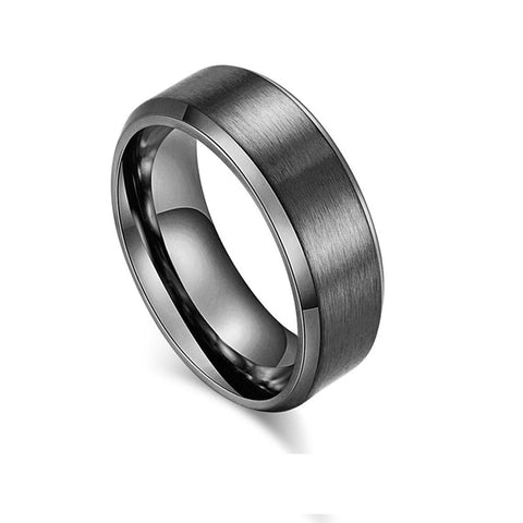 Blaze Black Stainless Steel Men’s Ring
