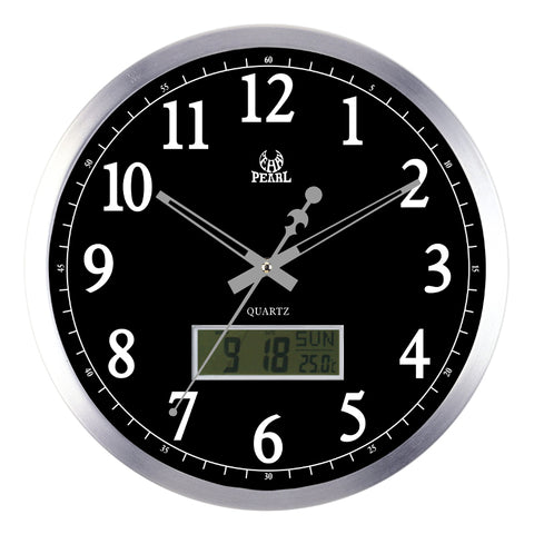 Analogue Clock With Day, Date, Month & Temperature LCD Display