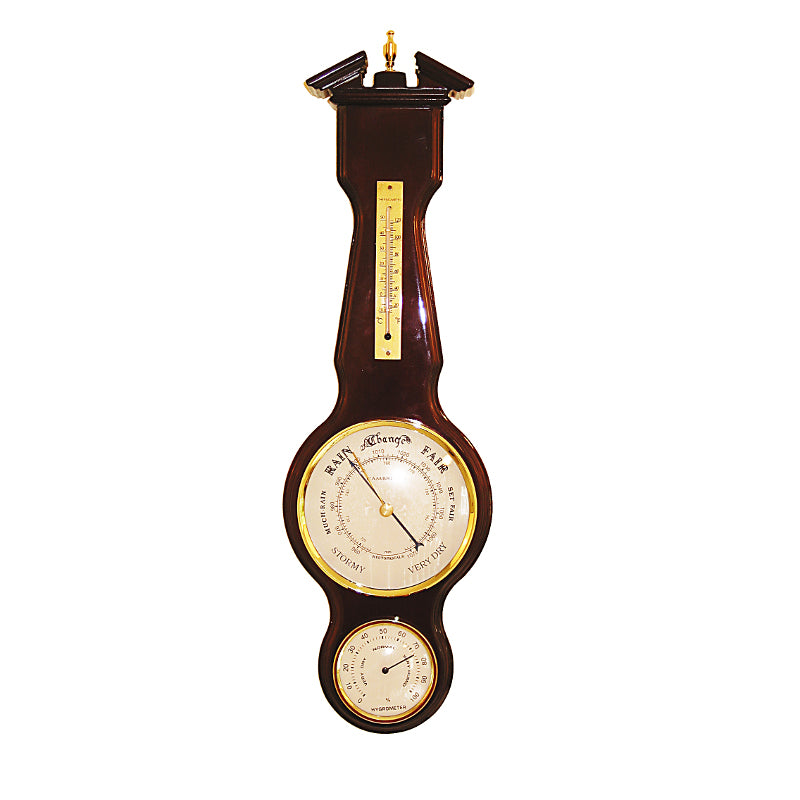 Weather Station In Dark Brown Timber