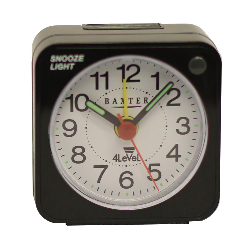 Black Table Alarm Clock With Snooze
