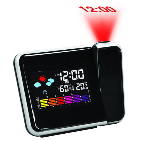 Lcd Desk Weather Station With Projector