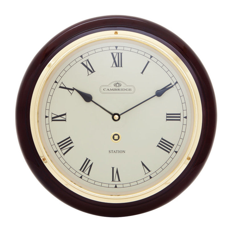 Cambridge Timber Station Clock Roma
