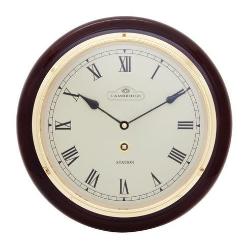 Cambridge Timber Station Clock Roma