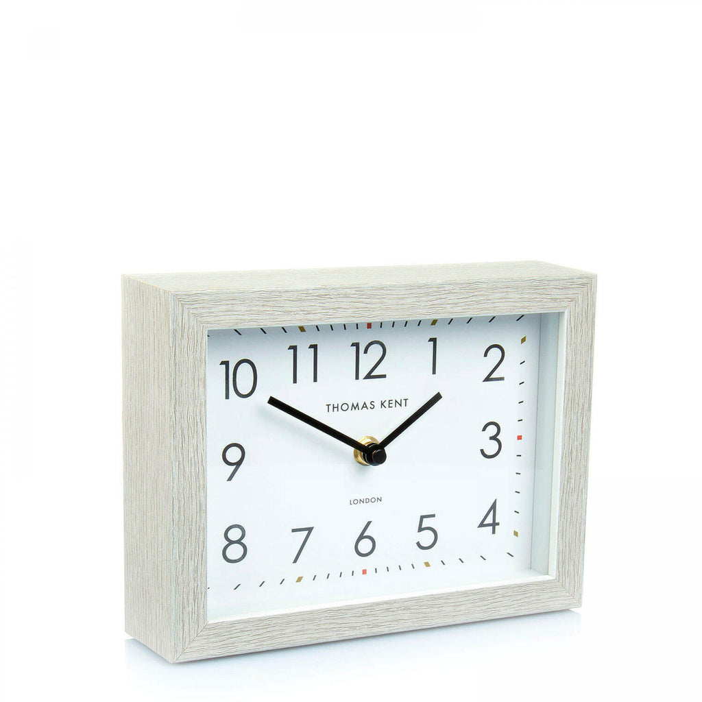 Smithfield Rectangle Silver Birch Clock