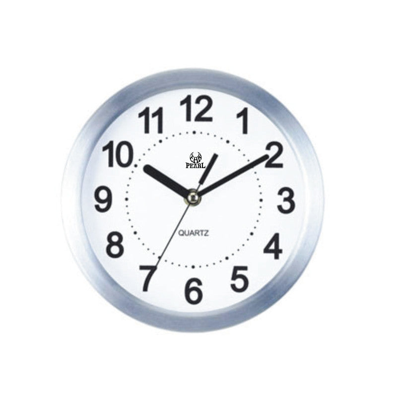 Silver Colour Wall Clock