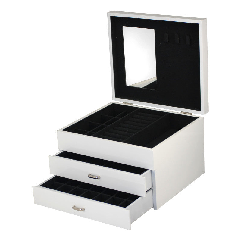 White Jewellery And Accessory Box