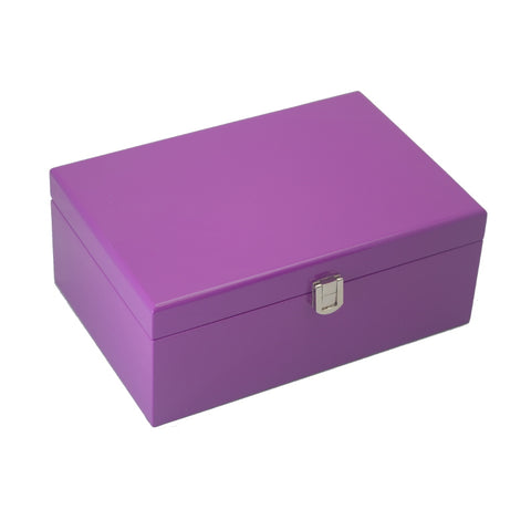 Kandi Purple Jewellery Box In Gloss Finish