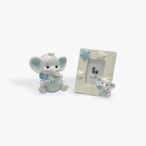 Money box and picture frame set elephant Elephant - 110 x 100mm
