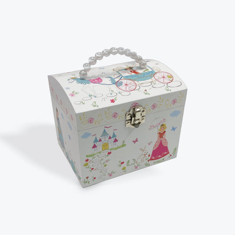 Cinderella Children's Musical Jewel Box With Pearl Handle