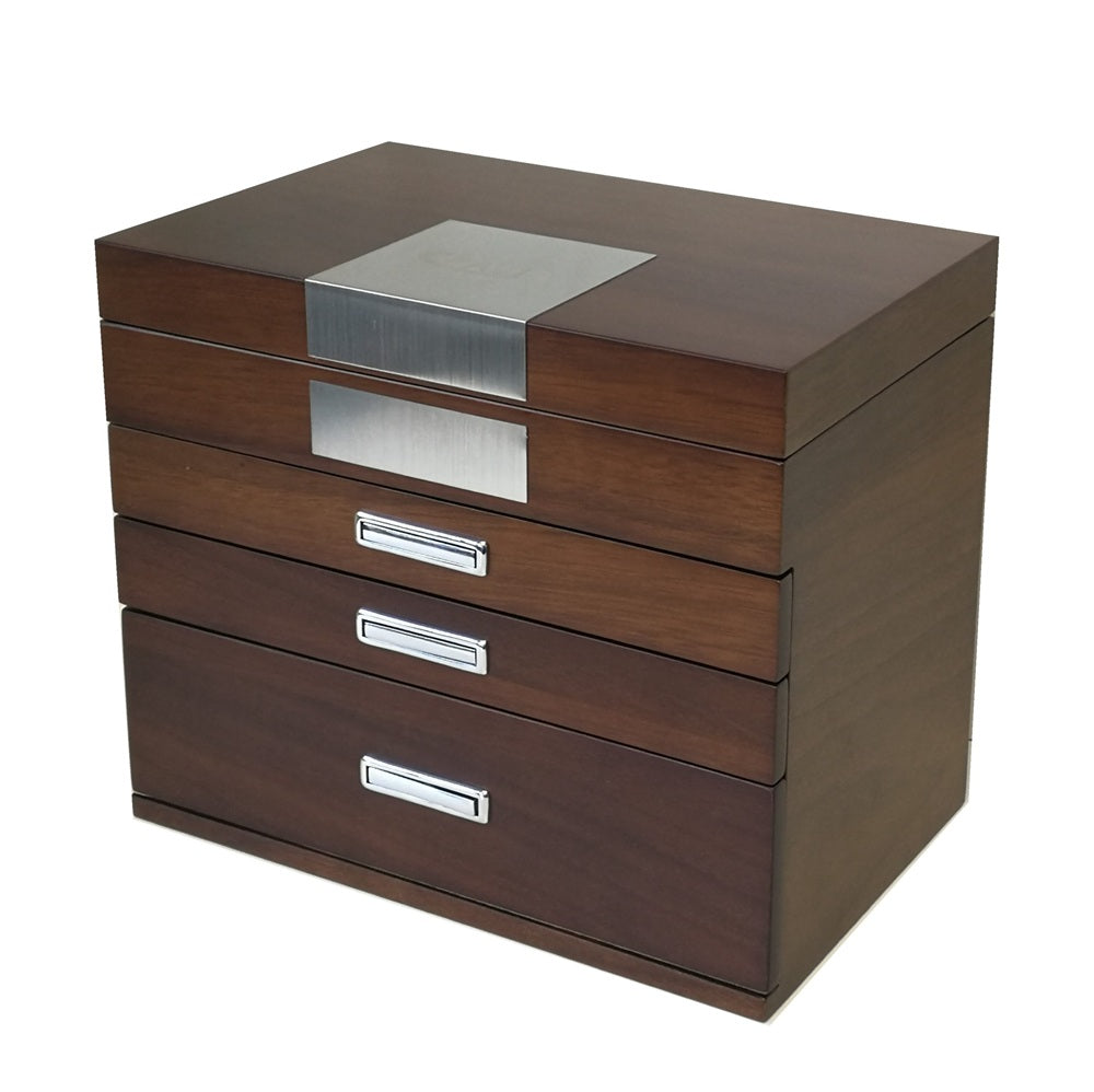 Brown Jewellery Box In Matte Finish