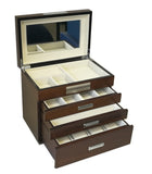 Brown Jewellery Box In Matte Finish