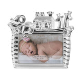 Silver Plated Noah's Ark Baby Frame