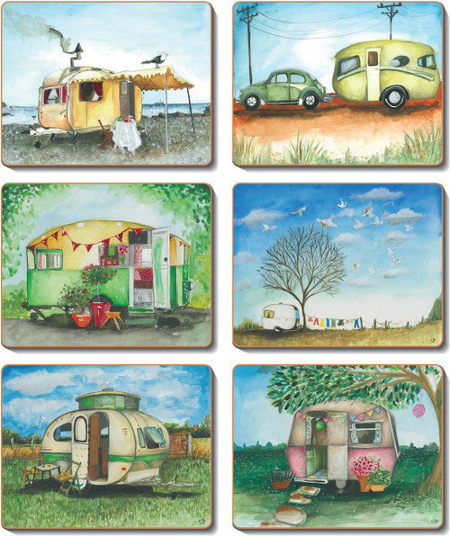 Vintage Caravan Placemats Set of 6