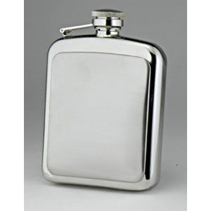 Armada Two Tone Silver Hipflask
