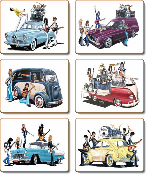 Classic Rock Placemats Set of 6