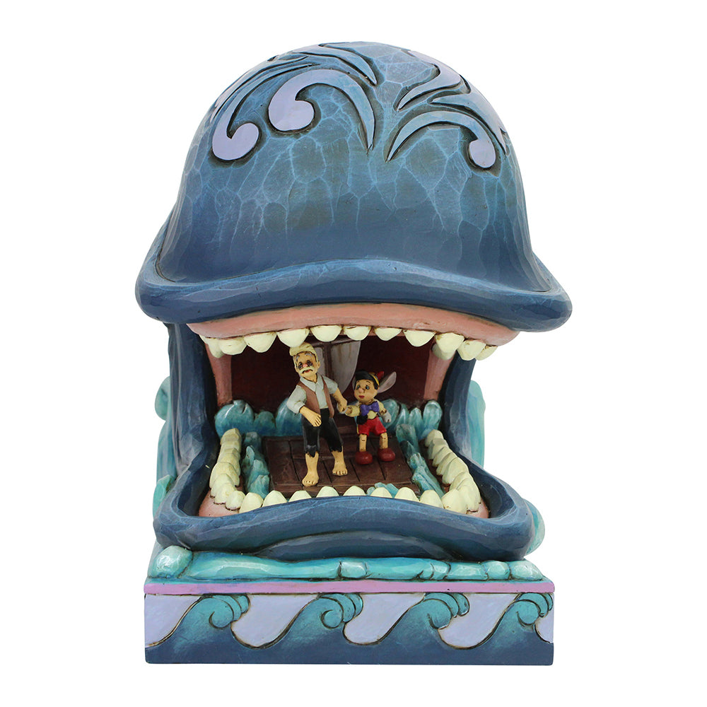 Pinocchio and Gepetto in Monstro Disney Traditions Figurine