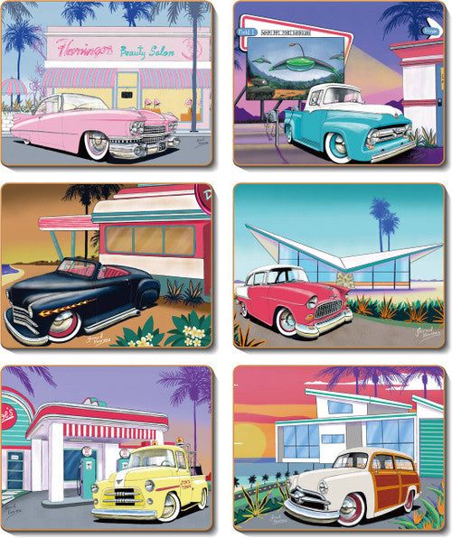 50's Cool Coasters Set of 6