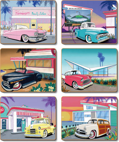 50's Cool Coasters Set of 6