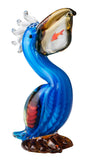 Coloured Glass, Hand Blown - Pelican "Bill"