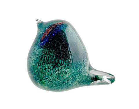 Coloured Glass, Hand Blown - Bird "Blue Jay"