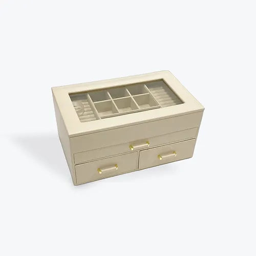 White Jewellery Box / Travel Case