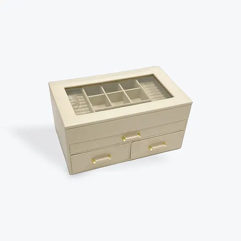 White Jewellery Box / Travel Case