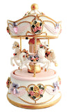 3 Horse Petite Rose Carousel