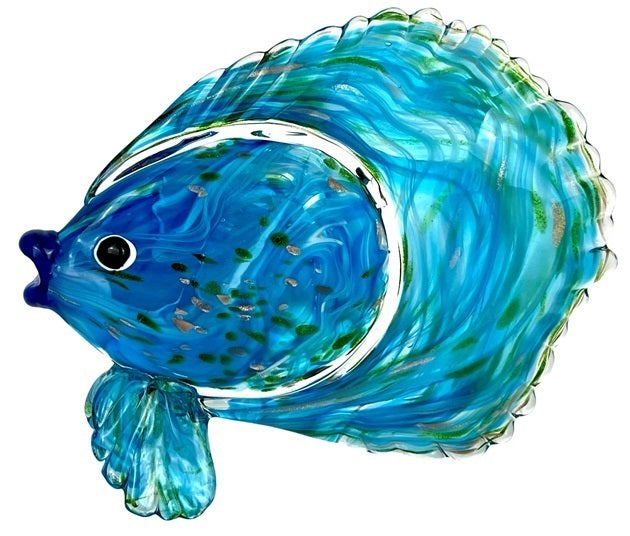 Coloured Glass, Hand Blown - Fish Butterfly