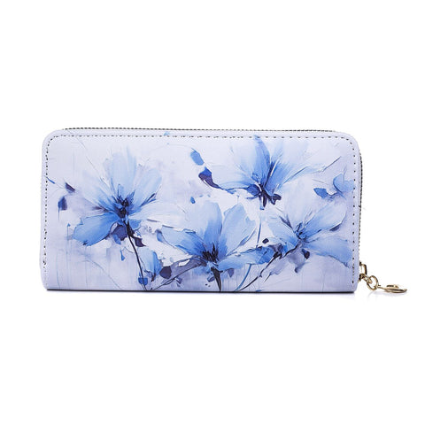 Blue and White Flower Purse