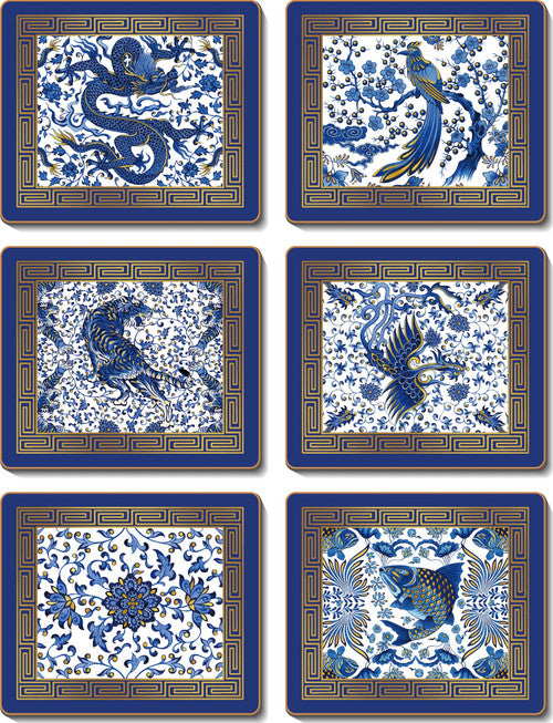 Blue Ming Coasters Set of 6