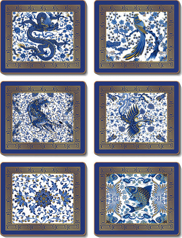 Blue Ming Coasters Set of 6