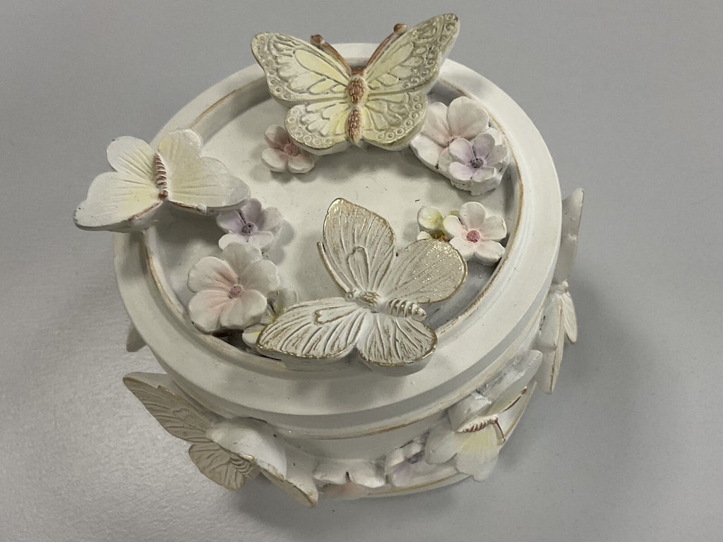 Resin Round Jewellery Box "Bindi"