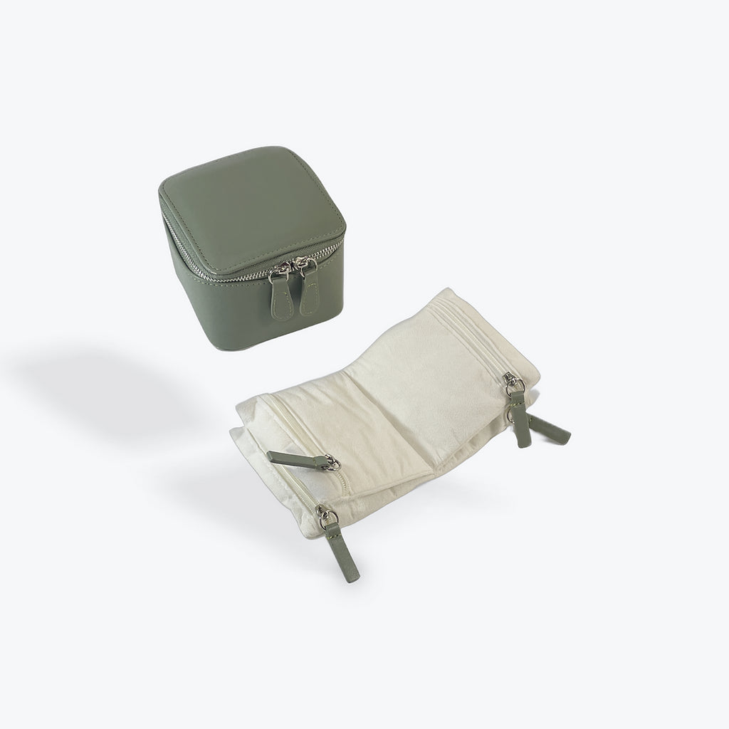 Jewellery CubeTravel Case Olive
