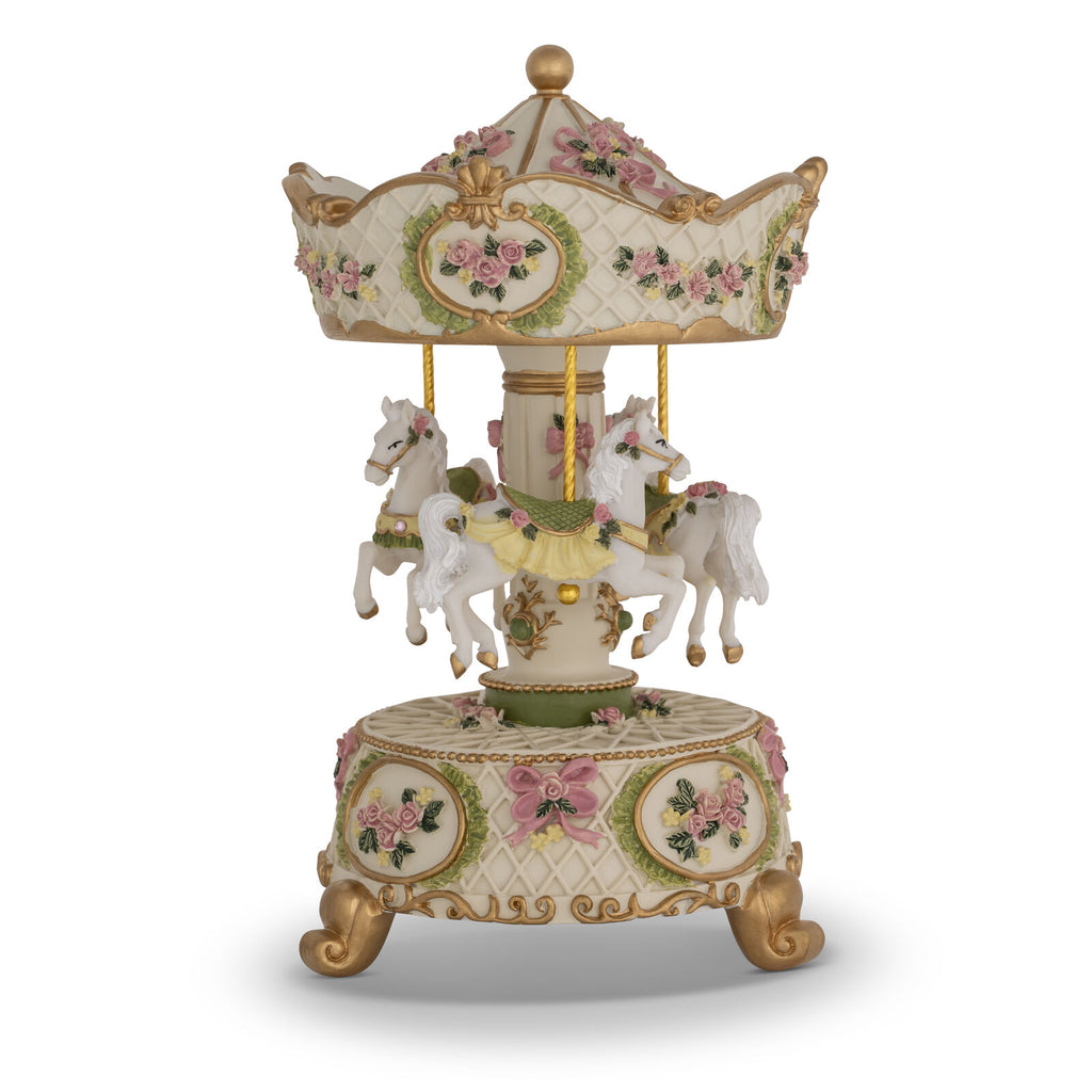 3 Horse Musical Carousel Forains