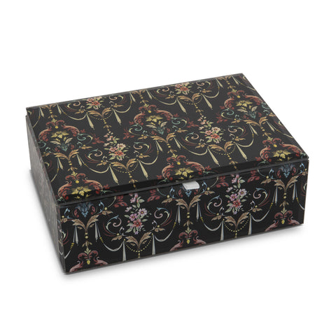 Filigree Jewellery Box, Glass, 20.5 x15 x cm