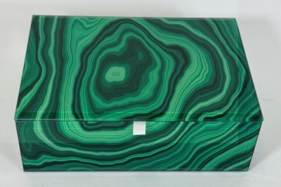 Malachite Jewellery Box, Glass
