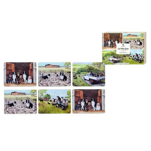 Ashdene Working Dogs 6pk Placemat