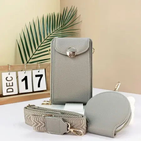 Grey Bag With Coin Purse
