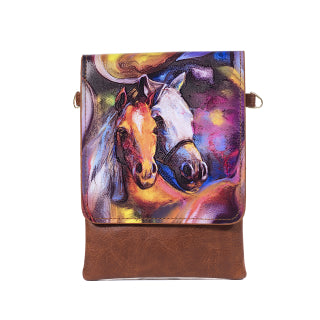 Horses Flap Bag