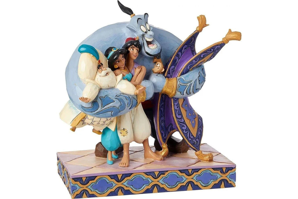 Aladdin Group Hug Disney Traditions Figurine