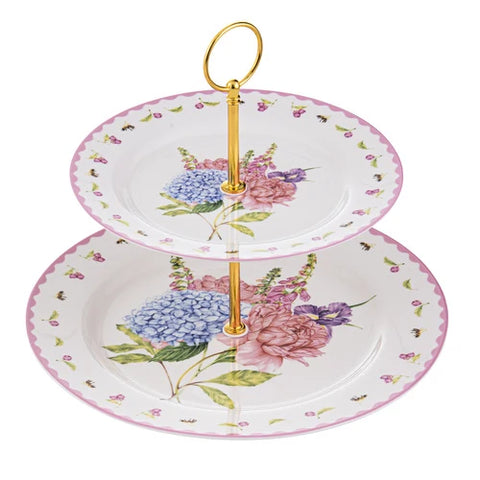 Ashdene Garden Bouquet 2 Tier Cake Stand
