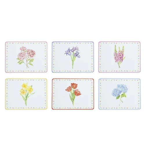 Ashdene Garden Bouquet Assorted 6Pk Placemat