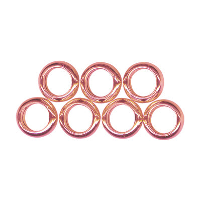 9ct Rose Gold Seven Lucky Rings And Plated Chain