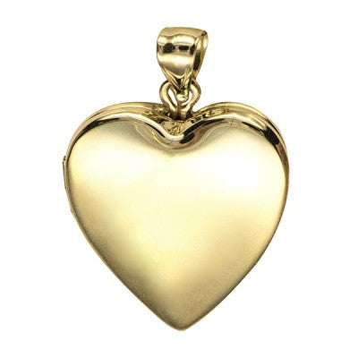 9ct Yellow Gold Plain Memorial Locket