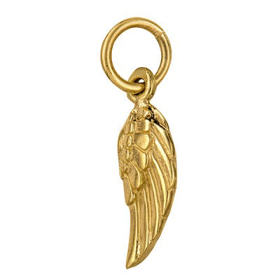 9ct Yellow Gold Angel Wing Charm