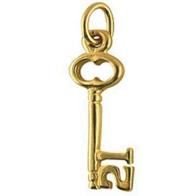 9ct Yellow Gold Small Plain 21 Key Charm