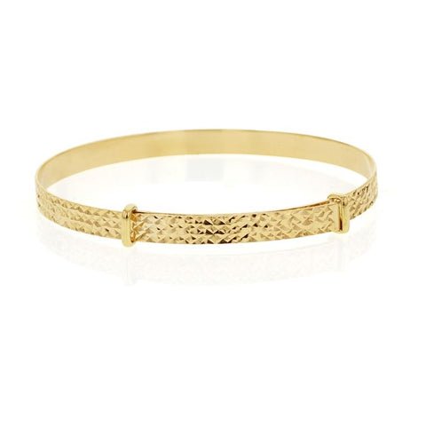 9ct Yellow Gold Expandable Baby Bangle