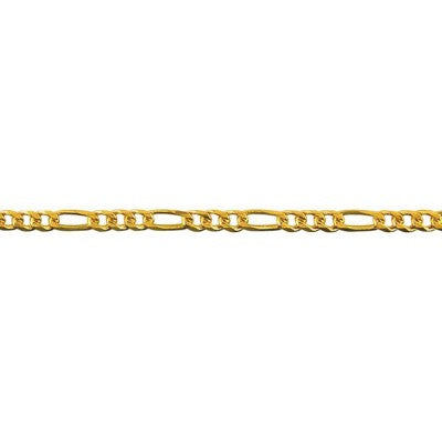 9ct Yellow Gold Figaro Bracelet