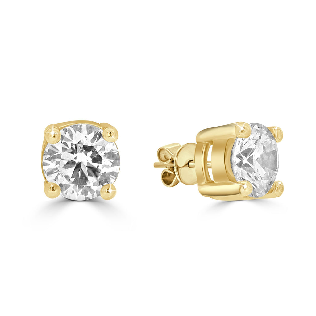 9ct Yellow Gold Studs With Lab Grown Diamond