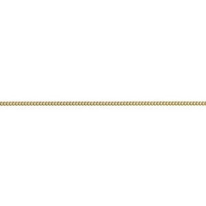 9ct Yellow Gold 45cm Fine Diamond Cut Curb Chain